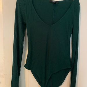 Forest green bodysuit ~soft~ Forever 21